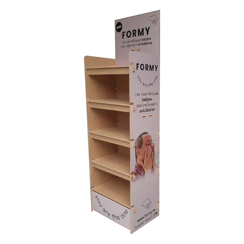 Présentoir Formy pour la publicité et la disposition brandée des produits en magasin fournis par Conpalux