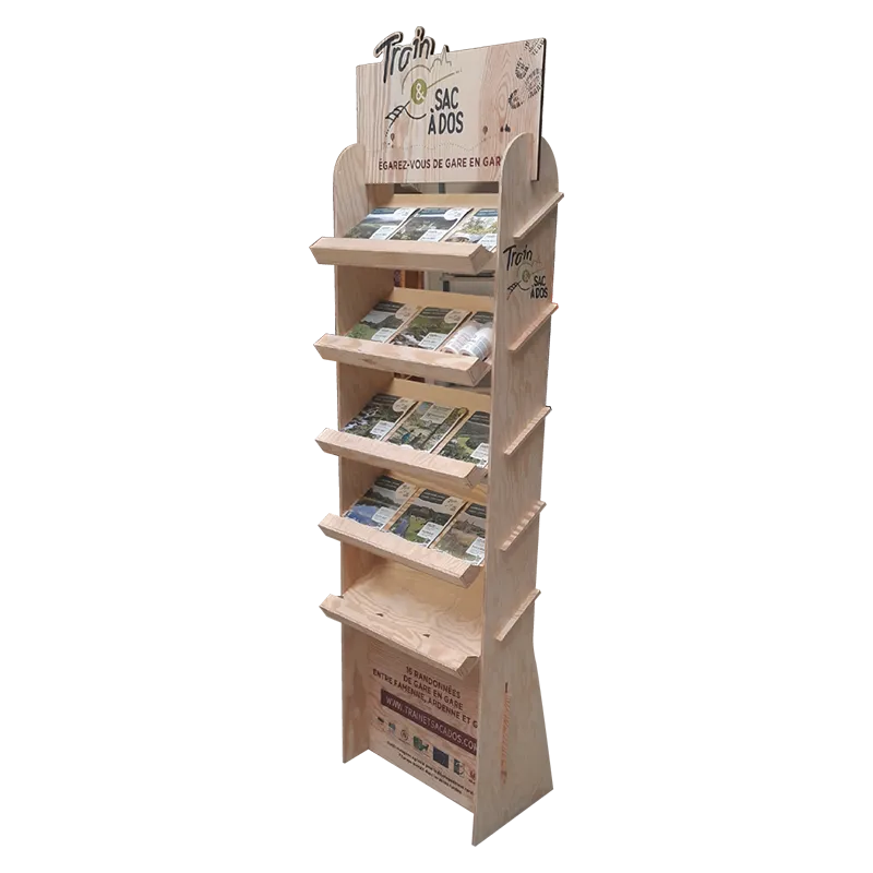 Présentoir type proposé pour embellir l'agencement de vos produits en magasin.